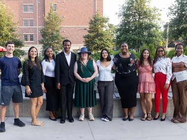 2025 Crop-to-Food Scholars at the end-of-summer banquet
